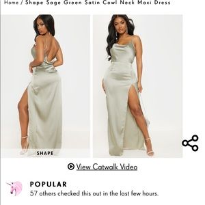 Maxi ciel neck dress
